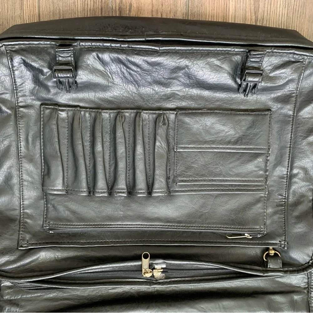 mens leather laptop briefcase 14/16”